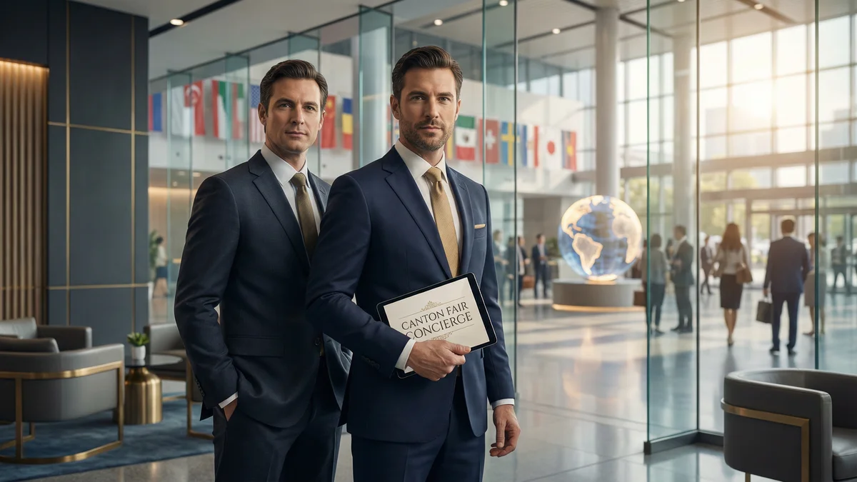 Executivos JFX Trading na Feira de Cantão (Canton Fair) — serviço de concierge para importação da China